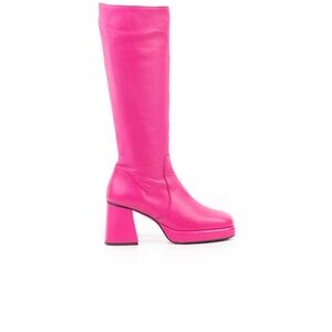 L’Intervalle Amiens Fuchsia Leather Knee High Boot, Size 38 NEVER BEEN WORN
